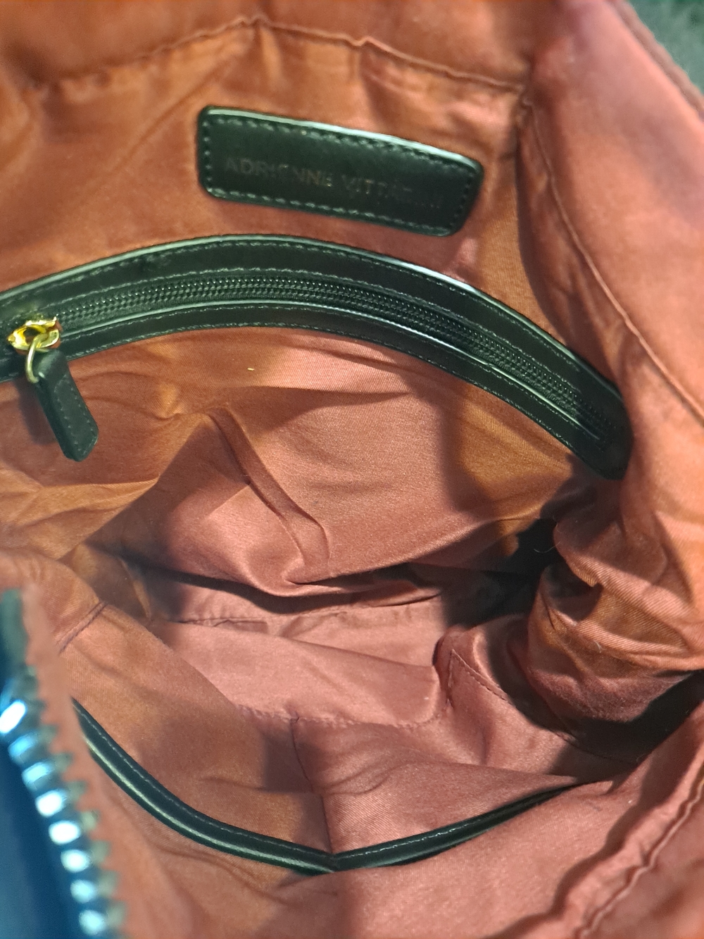 Adrienne Vittadini Studio Black Nylon Crossbody Zip Pocket Organizer Traveler - Picture 10 of 11